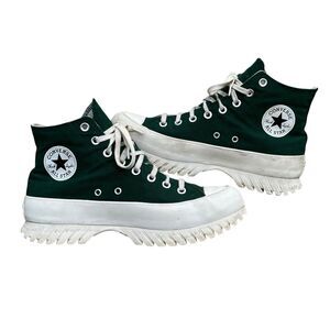 Converse Chuck Taylor All Star Lugged 2.0 Green Canvas High Top Womens Size 10.5